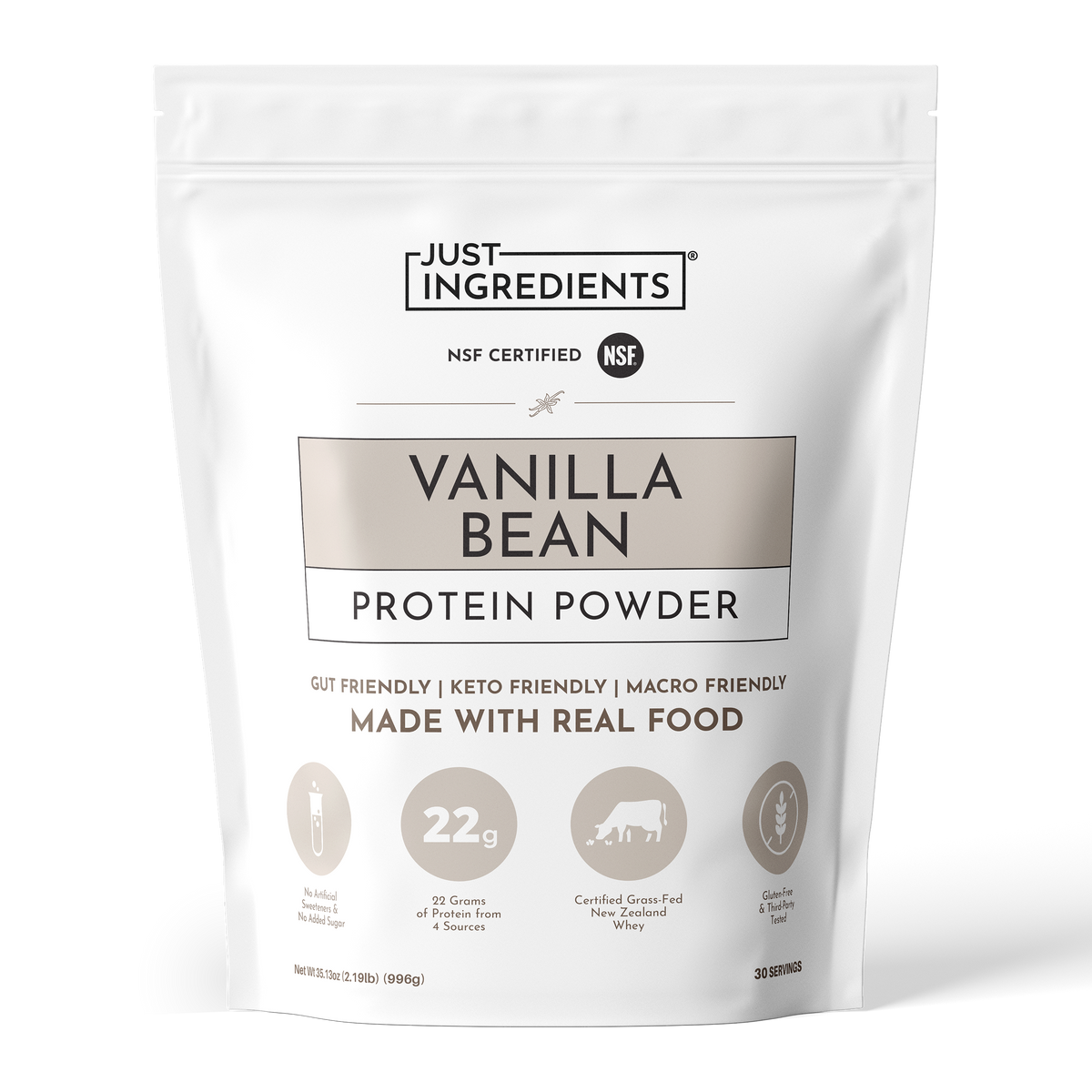 Vanilla Bean Protein Powder - Product Mockup